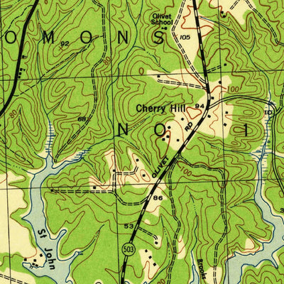 United States Geological Survey Solomons Island, MD (1944, 31680-Scale) digital map