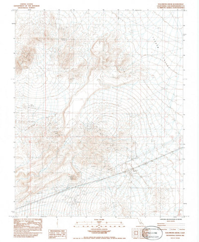 United States Geological Survey Solomons Knob, CA (1983, 24000-Scale) digital map