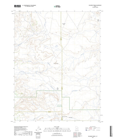 United States Geological Survey Solomons Temple, UT (2023, 24000-Scale) digital map