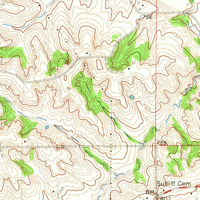 United States Geological Survey Solon, IA (1965, 24000-Scale) digital map