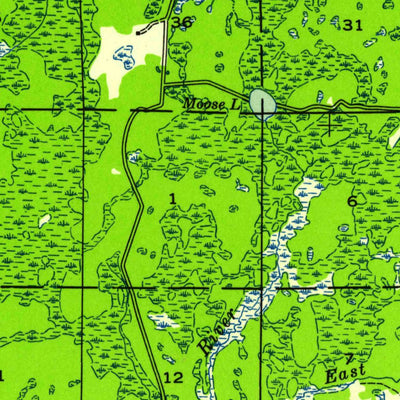 United States Geological Survey Solon Springs, WI (1945, 48000-Scale) digital map