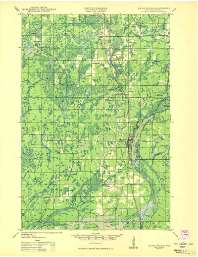 United States Geological Survey Solon Springs, WI (1949, 48000-Scale) digital map