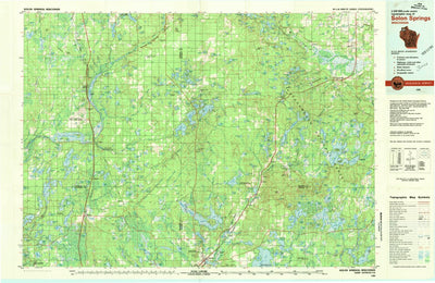 United States Geological Survey Solon Springs, WI (1980, 100000-Scale) digital map