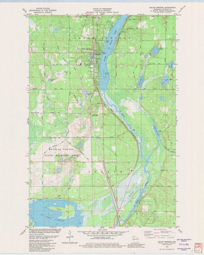 United States Geological Survey Solon Springs, WI (1982, 24000-Scale) digital map