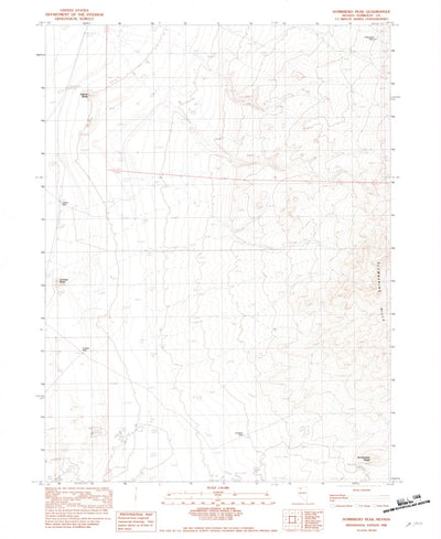 United States Geological Survey Sombrero Peak, NV (1982, 24000-Scale) digital map