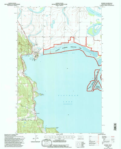 United States Geological Survey Somers, MT (1994, 24000-Scale) digital map