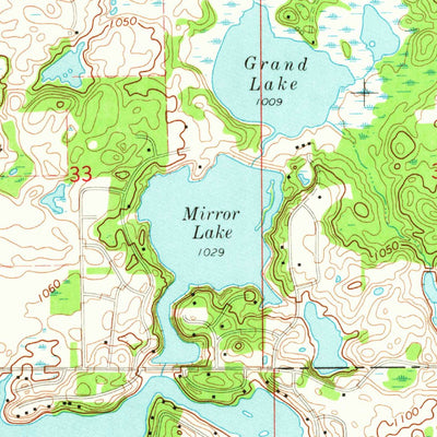 United States Geological Survey Somerset Center, MI (1971, 24000-Scale) digital map