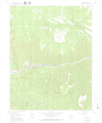 United States Geological Survey Somerset, CO (1964, 24000-Scale) digital map