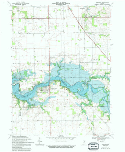 United States Geological Survey Somerset, IN (1969, 24000-Scale) digital map