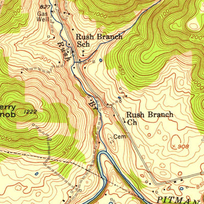 United States Geological Survey Somerset, KY (1954, 24000-Scale) digital map