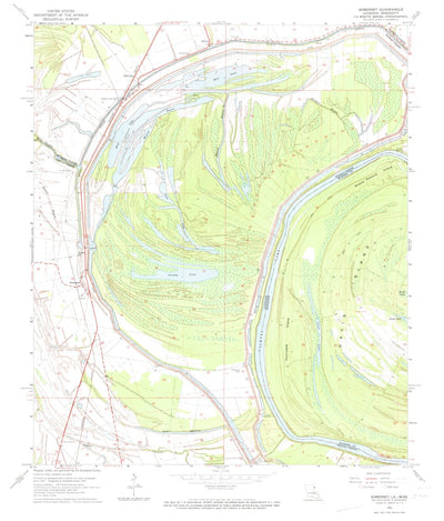 United States Geological Survey Somerset, LA-MS (1963, 24000-Scale) digital map