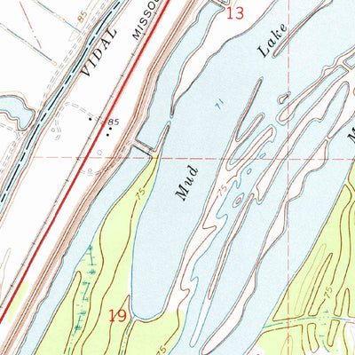 United States Geological Survey Somerset, LA-MS (1963, 24000-Scale) digital map