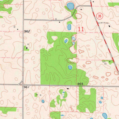 United States Geological Survey Somerset North, WI-MN (1974, 24000-Scale) digital map