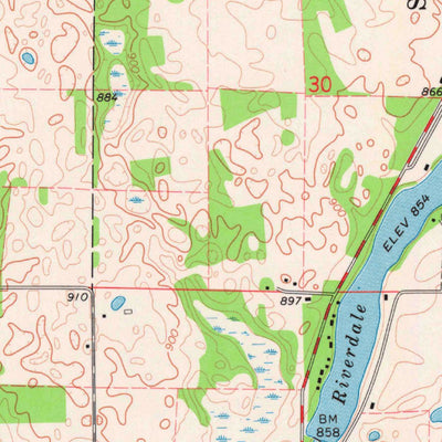 United States Geological Survey Somerset North, WI-MN (1974, 24000-Scale) digital map