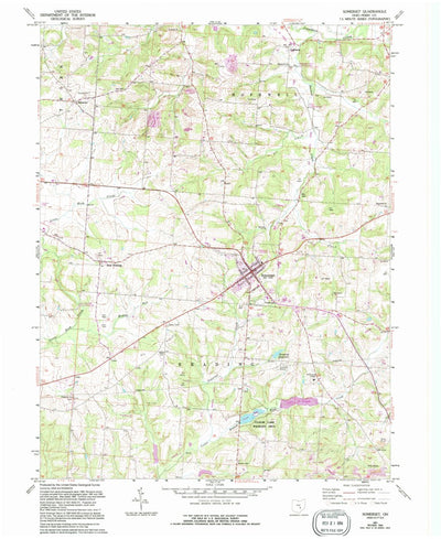 United States Geological Survey Somerset, OH (1961, 24000-Scale) digital map