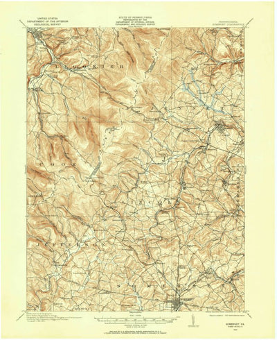 United States Geological Survey Somerset, PA (1913, 62500-Scale) digital map