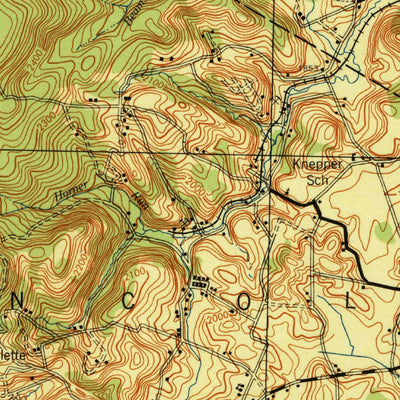 United States Geological Survey Somerset, PA (1944, 62500-Scale) digital map