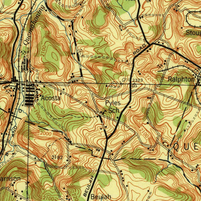 United States Geological Survey Somerset, PA (1944, 62500-Scale) digital map