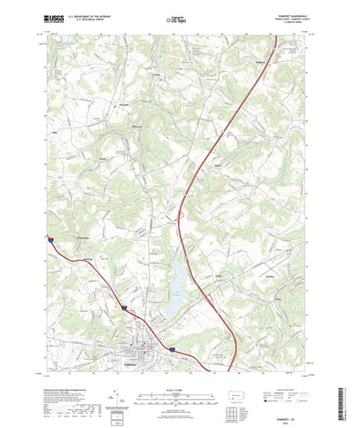 United States Geological Survey Somerset, PA (2023, 24000-Scale) digital map