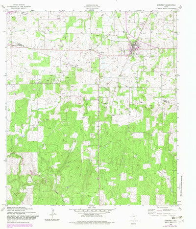 United States Geological Survey Somerset, TX (1958, 24000-Scale) digital map