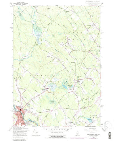 United States Geological Survey Somersworth, NH-ME (1958, 24000-Scale) digital map
