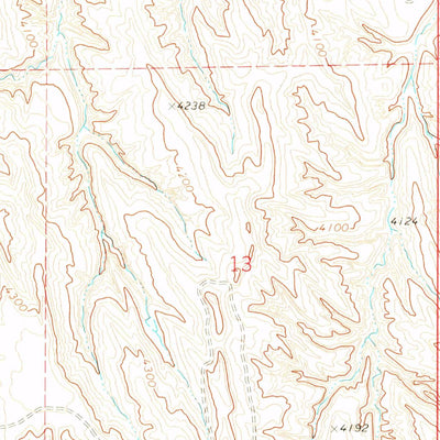 United States Geological Survey Somerville Flats West, WY (1972, 24000-Scale) digital map