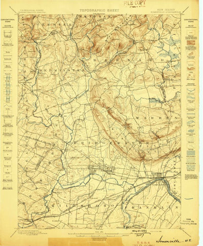 United States Geological Survey Somerville, NJ (1898, 62500-Scale) digital map