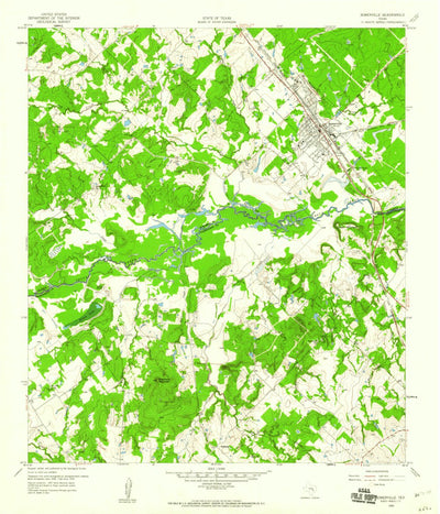 United States Geological Survey Somerville, TX (1959, 24000-Scale) digital map