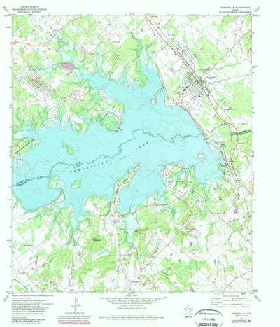 United States Geological Survey Somerville, TX (1971, 24000-Scale) digital map