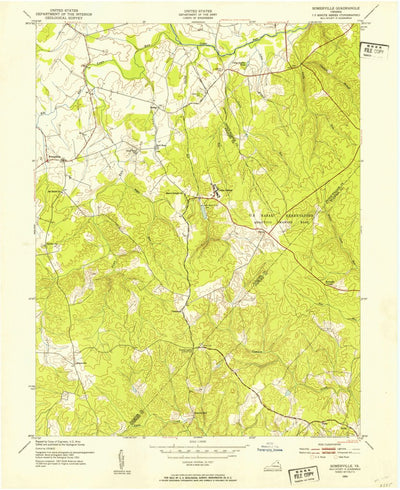United States Geological Survey Somerville, VA (1953, 24000-Scale) digital map