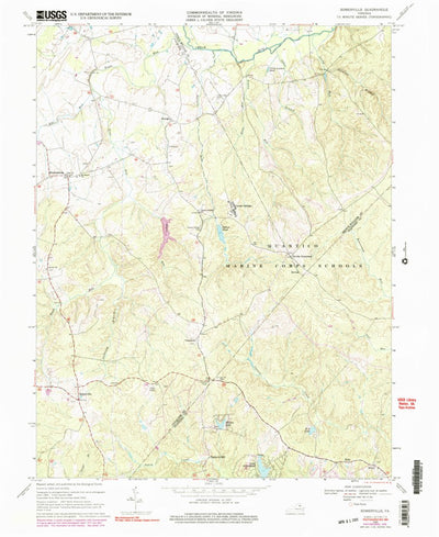 United States Geological Survey Somerville, VA (1966, 24000-Scale) digital map
