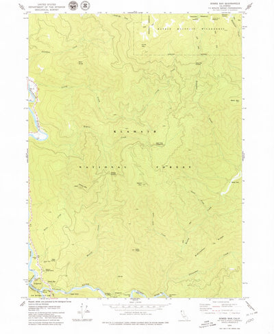 United States Geological Survey Somes Bar, CA (1979, 24000-Scale) digital map