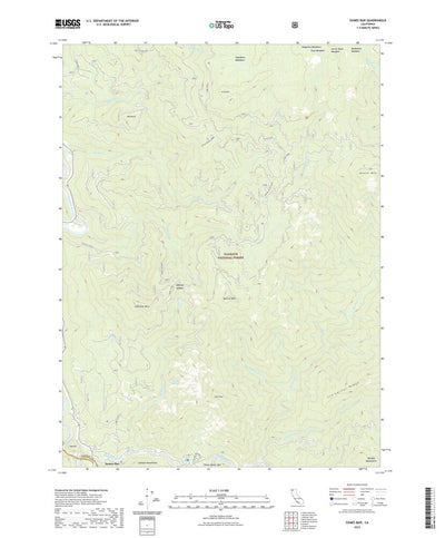 United States Geological Survey Somes Bar, CA (2022, 24000-Scale) digital map