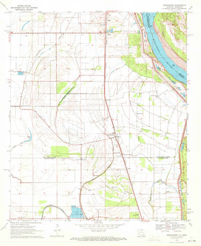 United States Geological Survey Sondheimer, LA-MS (1970, 24000-Scale) digital map