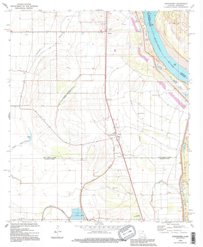 United States Geological Survey Sondheimer, LA-MS (1994, 24000-Scale) digital map