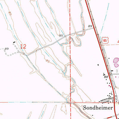 United States Geological Survey Sondheimer, LA-MS (1994, 24000-Scale) digital map