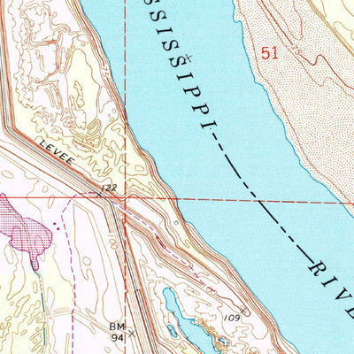 United States Geological Survey Sondheimer, LA-MS (1994, 24000-Scale) digital map