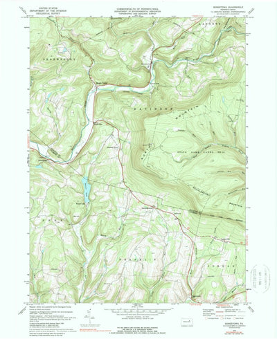 United States Geological Survey Sonestown, PA (1970, 24000-Scale) digital map