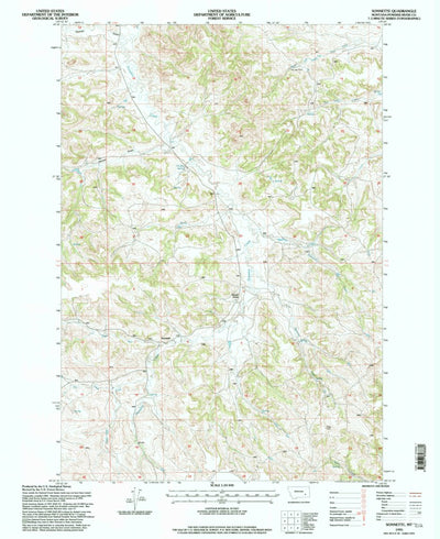 United States Geological Survey Sonnette, MT (1995, 24000-Scale) digital map