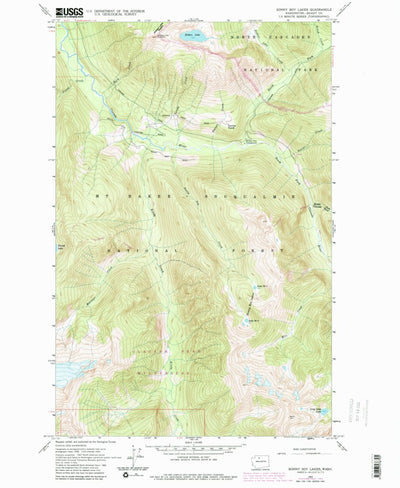 United States Geological Survey Sonny Boy Lakes, WA (1963, 24000-Scale) digital map