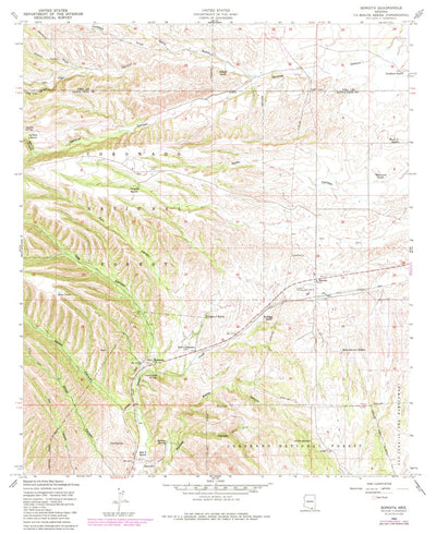 United States Geological Survey Sonoita, AZ (1958, 24000-Scale) digital map