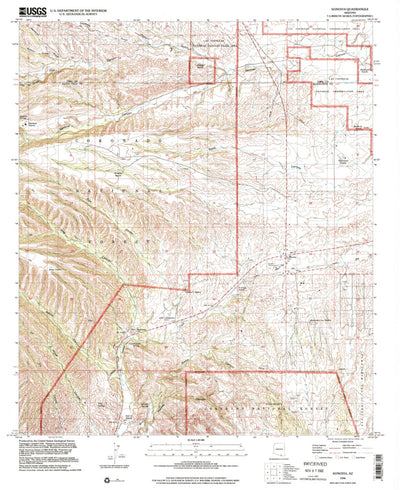 United States Geological Survey Sonoita, AZ (1996, 24000-Scale) digital map