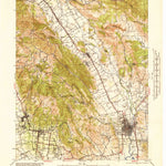 United States Geological Survey Sonoma, CA (1942, 62500-Scale) digital map