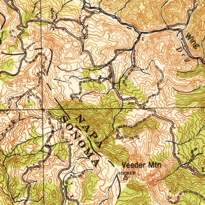 United States Geological Survey Sonoma, CA (1942, 62500-Scale) digital map