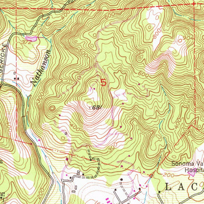 United States Geological Survey Sonoma, CA (1951, 24000-Scale) digital map