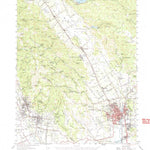 United States Geological Survey Sonoma, CA (1951, 62500-Scale) digital map