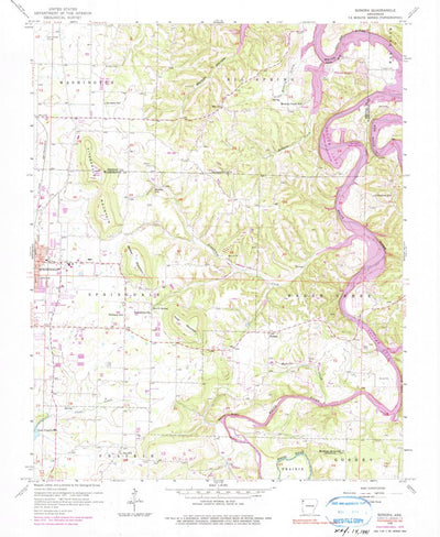 United States Geological Survey Sonora, AR (1958, 24000-Scale) digital map