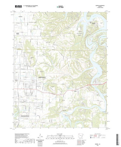 United States Geological Survey Sonora, AR (2020, 24000-Scale) digital map