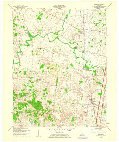 United States Geological Survey Sonora, KY (1961, 24000-Scale) digital map