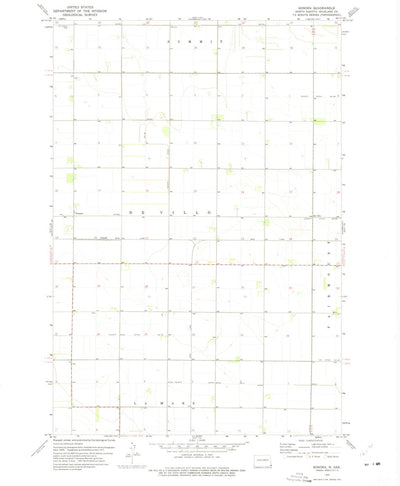 United States Geological Survey Sonora, ND (1972, 24000-Scale) digital map
